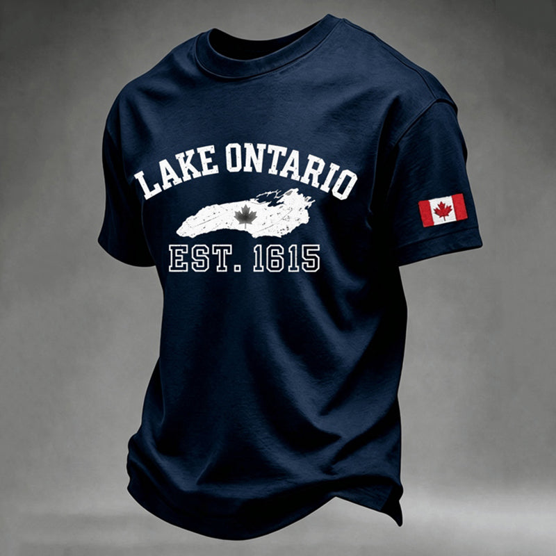 Men's Lake Ontario Print Short-sleeve T-shirt