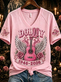 Women's Commemorative Print Casual T-Shirt