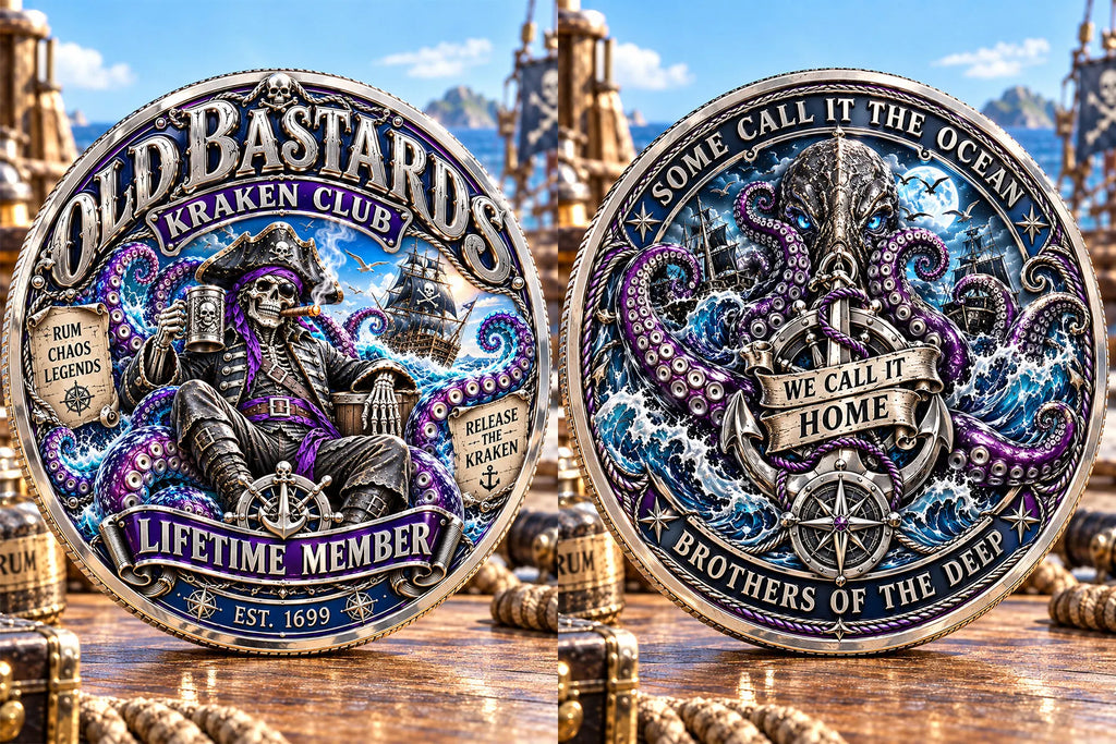 Old Bastards Kraken Club Commemorative Medallion