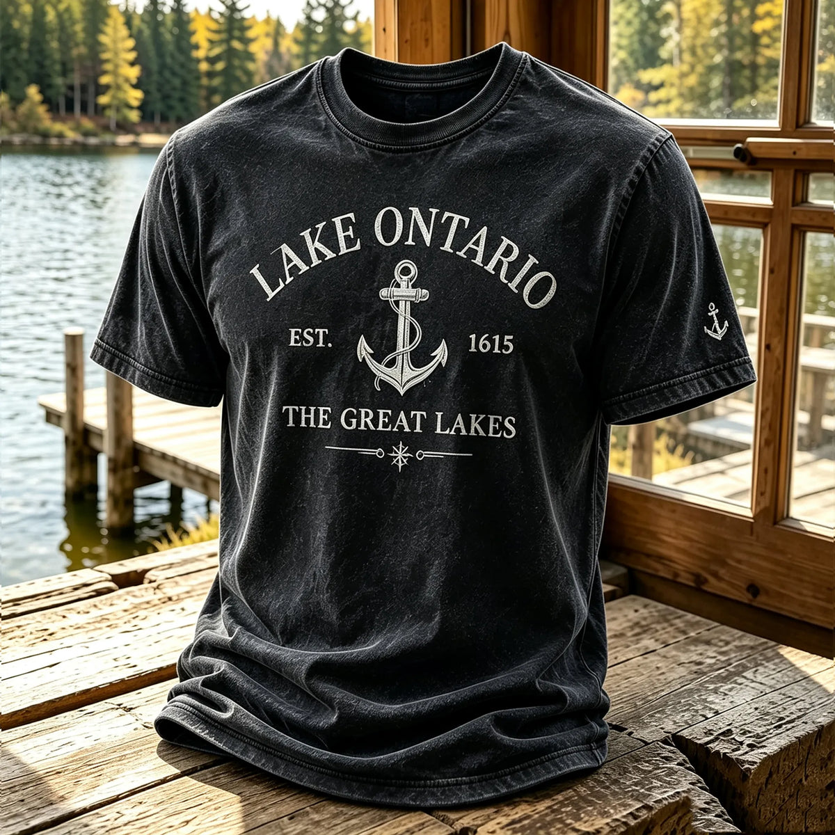 Men's 1615 Ontario Printed Casual Short-sleeve T-shirt