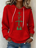Women's Christmas Casual Faith Print Sweatshirt