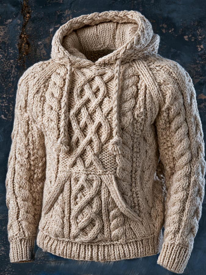 Men’s Vintage-Style Comfortable Knitted Sweater/Sweatshirt