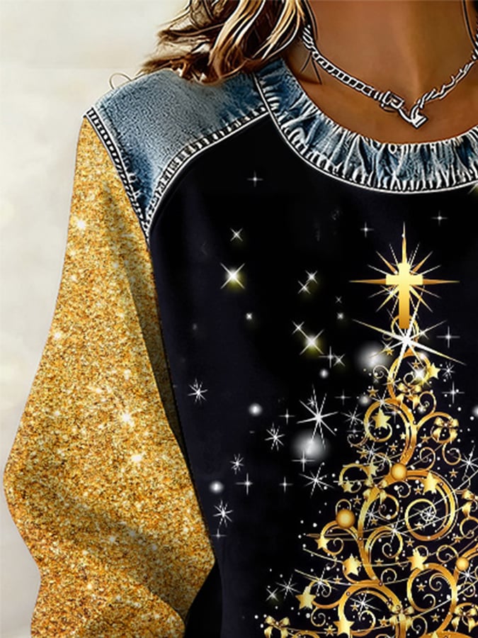 Women's Christmas Faith Print Sweatshirt