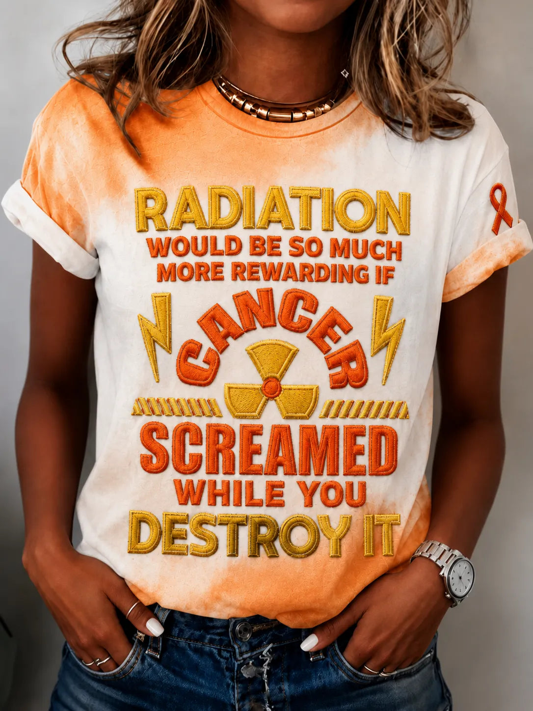 Women's Leukemia Awareness Print T-Shirt
