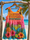 I’m Retired It’s 5 O’Clock Everywhere Tropical Cocktail Women’s Tank Top