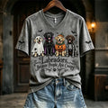 Women's Labradors Because People Are Creepy Halloween Dogs Print Short-sleeved T-shirt