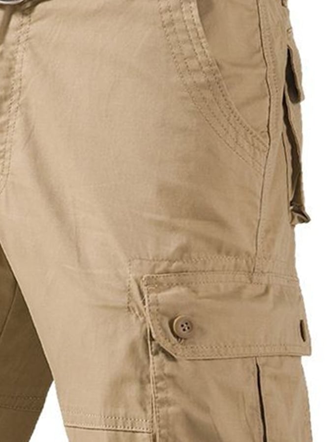 Men's Vintage Outdoor Cotton Functional Work Shorts