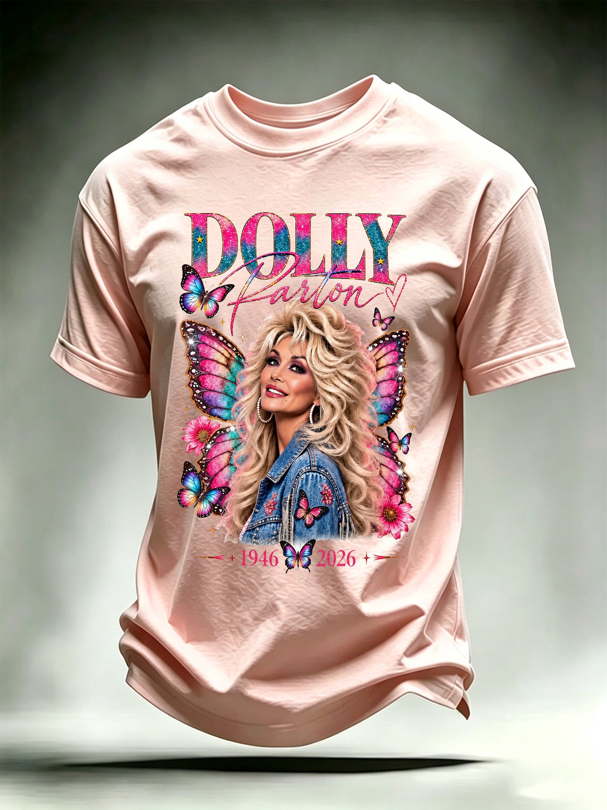 Men's Vintage Country Music Tribute Parton Tour T-Shirt