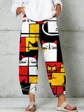Women's Animal Art Print Trousers