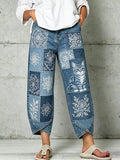 Women's Animal Art Print Trousers
