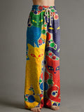 Women's Animal Art Print Trousers