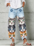 Women's Animal Art Print Trousers
