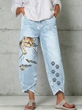 Women's Animal Art Print Trousers