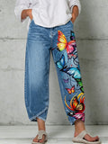 Women's Animal Art Print Trousers