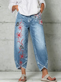 Women's Animal Art Print Trousers