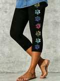 Women's Animal Paw Artistic Printed Leggings