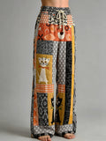 Women's Animal Art Print Trousers
